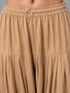 Women's Beige Cambric Cotton Solid Patiyala