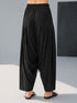 Women's Black Cotton Solid Patiyala