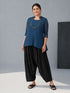 Women's Black Cotton Solid Patiyala