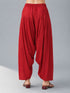 Women's Maroon Cambric Cotton Solid Patiyala