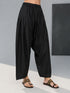 Women's Black Viscose Solid Patiyala
