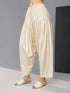 Women's Cream Viscose Solid Patiyala