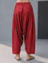 Women's Maroon Viscose Solid Patiala