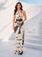 Yellow Silk Blend Polka Dot Printed Saree with Blouse