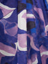 Women's Blue Striped, Abstract Saree with Unstitched Blouse Piece
