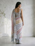 Women's Multicolor Silk-Blend Floral Print Saree With Unstitched Blouse Piece