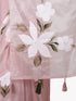 Women's Pink Floral Saree with Unstitched Blouse Piece