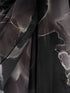 Women's Black Organza Abstract Saree With Unstitched Blouse Piece