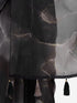 Women's Black Organza Abstract Saree With Unstitched Blouse Piece