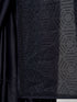 Women's Black Satin Embellished Saree With Unstitched Blouse Piece