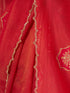 Women's Red Jacquard Ethnic Motifs Saree With Unstitched Blouse Piece