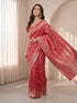 Fuchsia Cotton-Silk Geometric Woven Saree with Zari