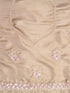 Women's Grey Organza Embroidered Saree With Unstitched Blouse Piece