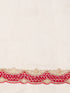 Women's White Organza Embroidered Saree With Unstitched Blouse Piece
