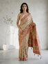 Women's Multicolor Cotton-Silk Floral Print Saree With Unstitched Blouse Piece