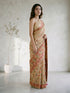 Women's Multicolor Cotton-Silk Floral Print Saree With Unstitched Blouse Piece