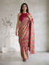Women's Multicolor Synthetic Ethnic Motifs Saree With Unstitched Blouse Piece