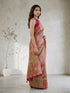 Women's Multicolor Synthetic Ethnic Motifs Saree With Unstitched Blouse Piece