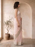 Women's Pink Georgette Embroidered Saree With Unstitched Blouse Piece