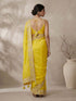 Women's Yellow Art Silk Embroidered Saree With Ready Blouse