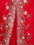 Women's Red Art Silk Embroidered Saree With Ready Blouse