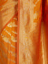 Women's Orange Cotton-Silk Ethnic Motifs Saree With Unstitched Blouse Piece