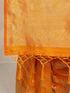 Women's Orange Cotton-Silk Ethnic Motifs Saree With Unstitched Blouse Piece
