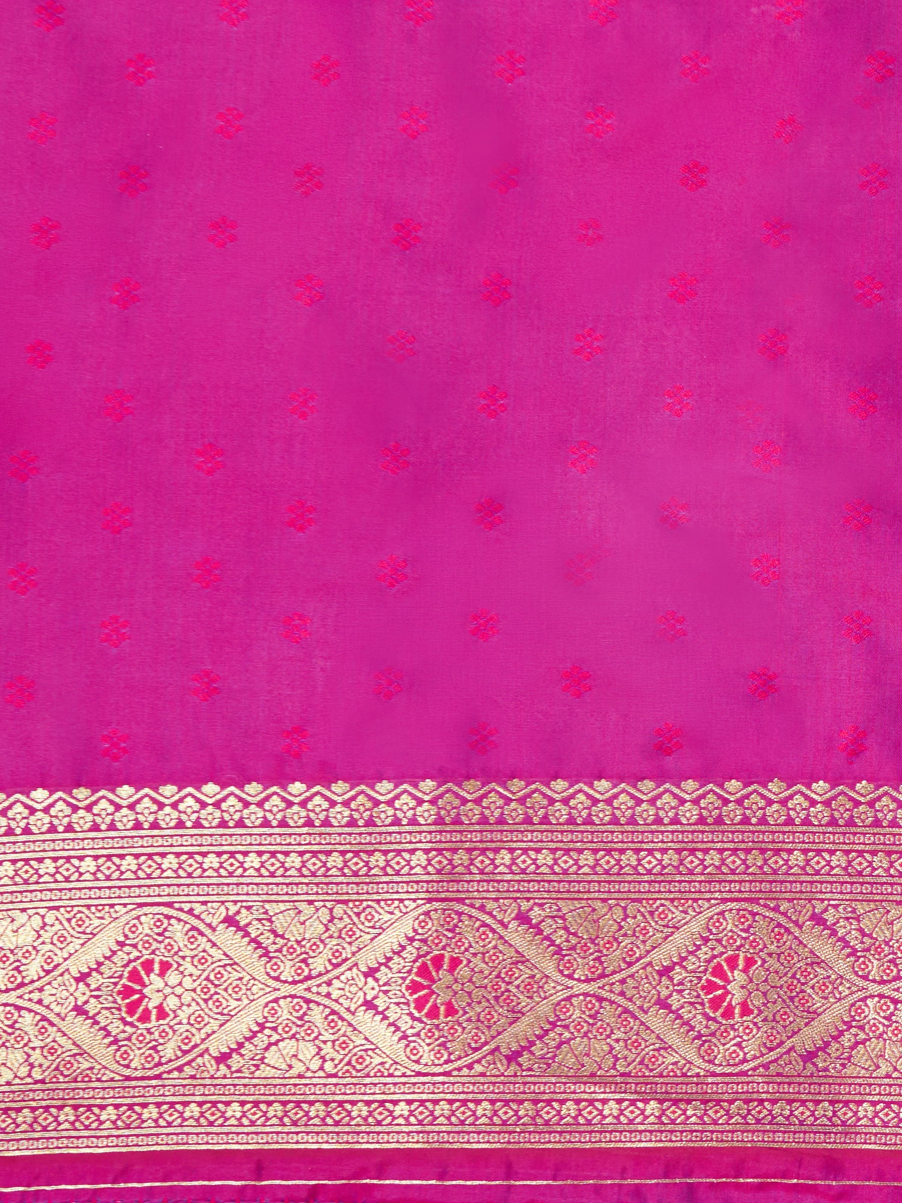 Women's Purple Cotton-Silk Ethnic Motifs Saree With Unstitched Blouse Piece