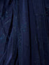 Women's Blue Silk-Blend Floral Print Saree With Unstitched Blouse Piece