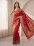Women's Pink Cotton-Silk Ethnic Motifs Saree With Unstitched Blouse Piece