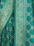 Women's Green Cotton-Silk Ethnic Motifs Saree With Unstitched Blouse Piece