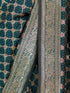 Women's Turquoise Blue Cotton-Silk Ethnic Motifs Saree With Unstitched Blouse Piece