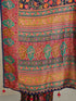 Women's Navy Blue Moonga-Silk Ethnic Motifs Saree With Unstitched Blouse Piece