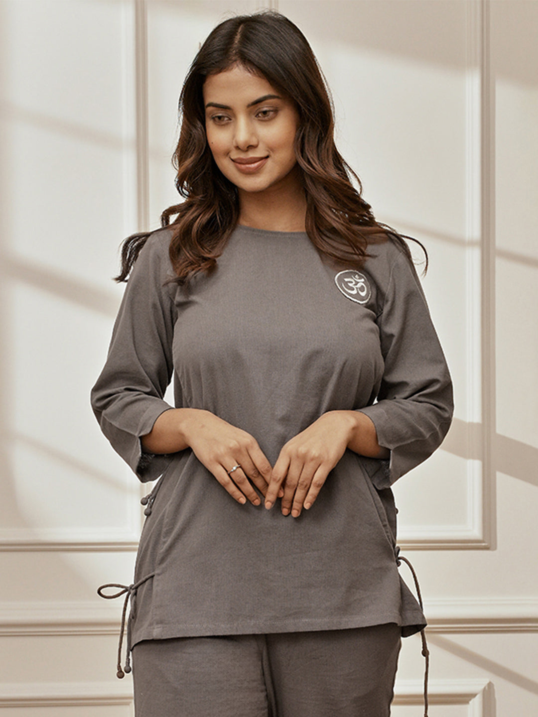 Women Round Neck Yoga Top