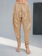 Women Beige Viscose Solid Churidar with Elasticated Waist