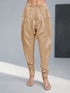 Women Beige Viscose Solid Churidar with Elasticated Waist
