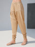 Women's Beige Viscose Solid Churidar