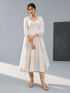 Women's Beige Viscose Solid Churidar