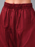 Women's Maroon Viscose Solid Churidar