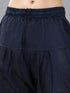 Women's Navy Blue Viscose Solid Churidar