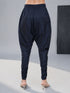 Women's Navy Blue Viscose Solid Churidar