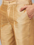 Men's Beige Indo Western Set
