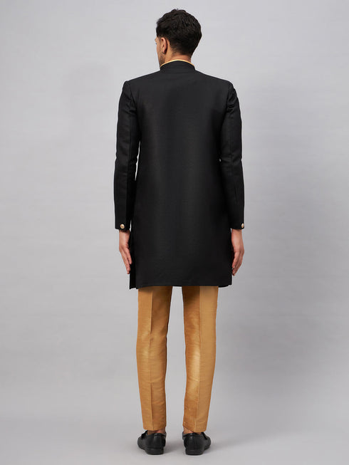 Men's Black Indo Western Set