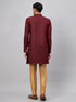 Men's Maroon Indo Western Set