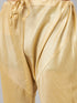 Men's Gold Zari Weaved Jacket With Kurta Pyjama Set