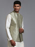 Men's Mehndi Green Embellished Jacket