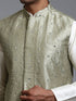 Men's Mehndi Green Embellished Jacket