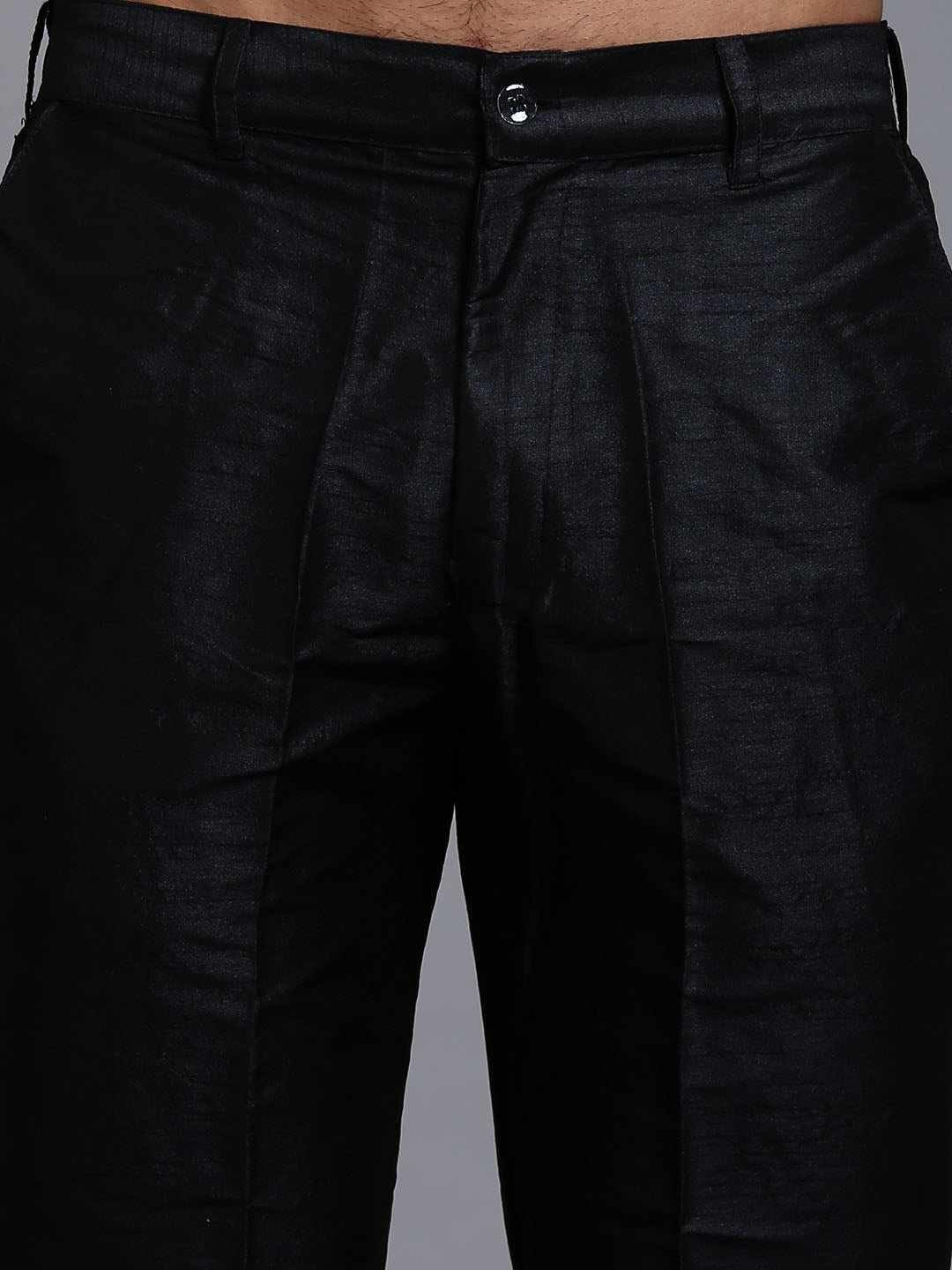 Men's Mehndi Green Embellished Jacket With Black Kurta Pant Set