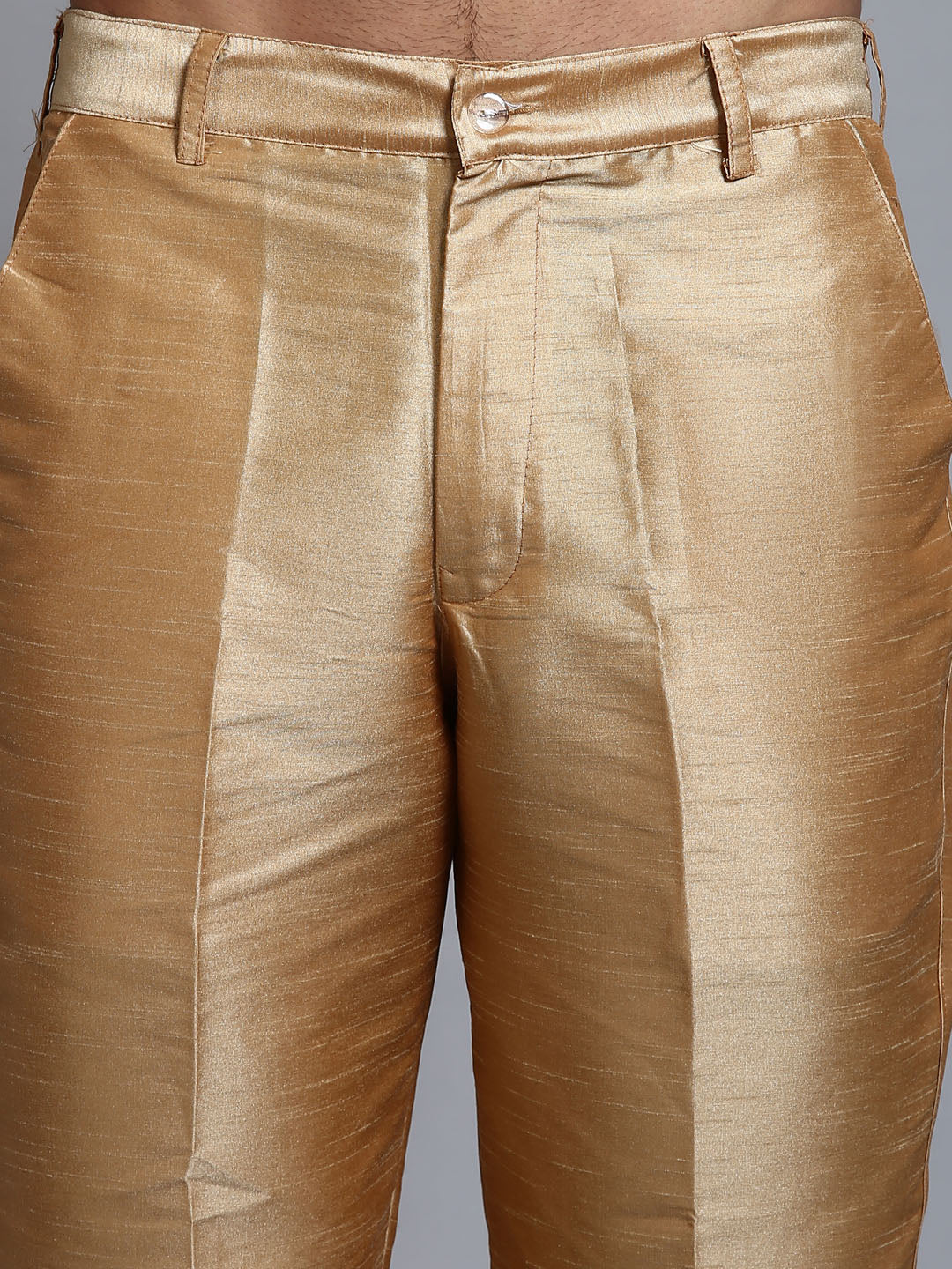 Men's Purple Embellished Jacket With Rose Gold Kurta Pant Set