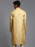 Men's Yellow Jacquard Kurta